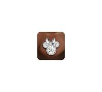 Disney Minnie Mouse Birthstone Jewelry, Silver Plated Crystal Stud Earrings for Women and Girls Mickey's 90th Birthday Anniversary