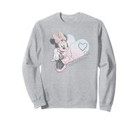 Disney Minnie Mouse Blushing Lady Draw Heart Portrait Sweatshirt