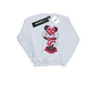 Disney - "Minnie Mouse Bow Eyes" Sweatshirt für Mädchen (Weiß) 7-8A / 122-128cm