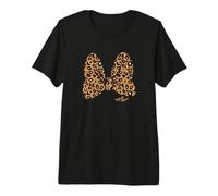Disney Minnie Mouse Classic Leopard Print Bow Premium T-Shirt