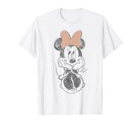 Disney Minnie Mouse Classic Sketch Cute Vintage Portrait T-Shirt