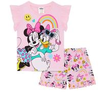Disney Minnie Mouse & Daisy Duck - Schlafanzug mit Kurzarm für Mädchen - 100% Baumwolle - 4-5 Jahre: 110cm