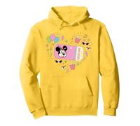 Disney Minnie Mouse Disneyland Celebration '50s Ticket Heart Pullover Hoodie, Unisex für Erwachsene, Gelb, XXL