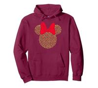 Disney Minnie Mouse Dotted Gold Icon Pullover Hoodie, Unisex für Erwachsene, Kastanienbraun, M
