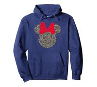Disney Minnie Mouse Dotted Gold Icon Pullover Hoodie, Unisex für Erwachsene, Marineblau, L