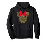 Disney Minnie Mouse Dotted Gold Icon Pullover Hoodie, Unisex für Erwachsene, Schwarz, S