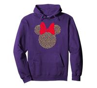 Disney Minnie Mouse Dotted Gold Icon Pullover Hoodie, Unisex für Erwachsene, Violett, XXL