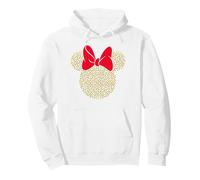 Disney Minnie Mouse Dotted Gold Icon Pullover Hoodie, Unisex für Erwachsene, Weiß, XL