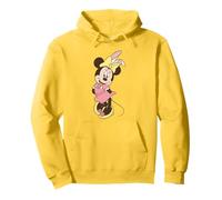 Disney Minnie Mouse Easter Cute Minnie Bunny Chest Logo Pullover Hoodie