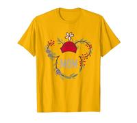 Disney Minnie Mouse Family Holiday (Mom) T-Shirt, Herren, Leuchtendes Gold, XXL