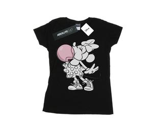Disney - "Minnie Mouse Gum Bubble" T-Shirt für Damen (Schwarz) L