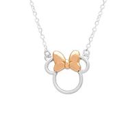 Disney Minnie Mouse Halskette mit Anhänger Sterling-Silber 90. Geburtstag 45,7 cm, Sterling Silber Sterlingsilber Silber