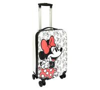 Undercover - Minnie Mouse Reisekoffer - Rollkoffer mit 4 Doppelrädern - TSA Schloss - 1 Fach mit Spanngurten - 1 Fach mit Reißverschluss