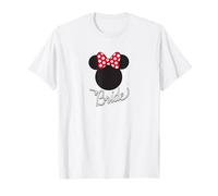 Disney Minnie Mouse Icon Bow Bride Wedding T-Shirt