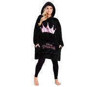Disney Übergroße Kapuzenpullover Damen Hoodie Decke Mädchen Teenager Herren (Schwarz/Rosa)