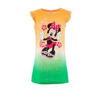 Disney Minnie Mouse Kleid für Mädchen, Kurzarm Kleid für Mädchen, 'Sun and Fun' Minnie Maus Design, Geschenk für Mädchen, Größe 8 Jahre | Grün