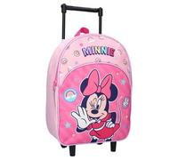 Disney Minnie Mouse Koffer Trolley Rucksack Schulrucksack Rosa mit Karomuster