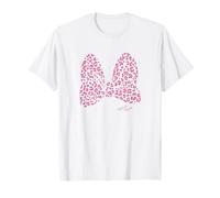Disney Minnie Mouse Large Pink Cheetah Print Bow T-Shirt