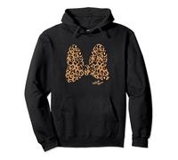 Disney Minnie Mouse Leopard Print Bow Pullover Hoodie