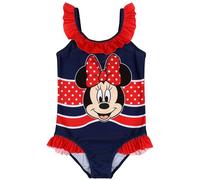 Disney Minnie Mouse Mädchen-Badeanzug, EINTEILIGER, FÜR DAS Schwimmbad, FÜR Strand für Mädchen Oeko-TEX (DE/NL/SE/PL, Numerisch, 110, 116, Regular, Minnie Mouse)