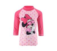 Disney Minnie Mouse Mädchen Badeanzug, UV-Schutz Badeanzug, Schwimmset Schwimmshirt, Größe 6 Jahre, Fuchsia