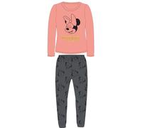 Disney Minnie Mouse Mädchen Pyjama | 2-teiliges Schlafanzug Set mit Langarmshirt & Hose | Kuscheliger Nachtwäsche für Kinder Warm Geschenk Gr. 104-134 (DE/NL/SE/PL, Numerisch, 104, Regular, Rosa)