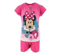 Disney Minnie Mouse Mädchen Schlafanzug kurz Pyjama Gr. 92-116 (DE/NL/SE/PL, Numerisch, 98, Regular, Fuchsia)