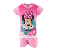 Disney Minnie Mouse Mädchen Schlafanzug kurz Pyjama Gr. 92-116 (DE/NL/SE/PL, Numerisch, 98, Regular, Rosa)
