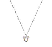 Disney Minnie Mouse N903917SZML-18.PH Halskette für Damen und Mädchen, Sterlingsilber, mehrfarbig, Zirkonia, Einheitsgröße, Sterling Silber