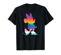 Disney Minnie Mouse Pride Inclusive Pose Rainbow Icon Fill T-Shirt