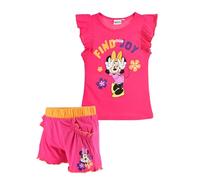 Disney Minnie Mouse Pyjama für Mädchen, 2 Teiliges Set mit 'Find Our Joy' Design T-Shirt und Shorts, Größe 3 Jahre | Rosa