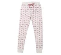 Disney Minnie Mouse Pyjama Hose für Damen - Schlafhose Schlafanzughose lang Grau Allover (Grau, M)