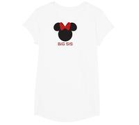 Disney Minnie Mouse Red Bow Icon Big Sis Sister Family T-Shirt