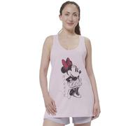 Disney Minnie Mouse Schlafanzug für Damen Pyjama Set ohne Ärmel Oberteil mit Hose Rosa/Grau (as3, Alpha, x_l, Regular, Regular)