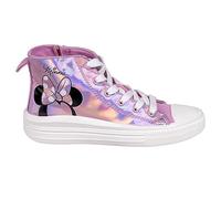 Disney Minnie Mouse Schuhe für Mädchen, Rosa, EU 30-34, Holografisch, High-Top, Sportschuhe, Geschenk, Kleinkind, Damen, M, 34
