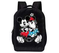 Disney Minnie Mouse schwarzer Rucksack für Damen und Kinder, 43,2 cm, Air-Mesh-gepolsterter Damen-Rucksack für Schule und Reisen, Mickey-Minnie., Groß, Minniepod