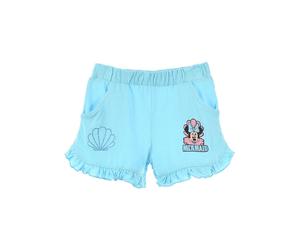 Disney Minnie Mouse Shorts "Minnie" in Türkis - Größe 116 | Kinderhosen