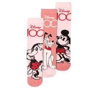Disney Minnie Mouse Socken für Damen - Sneaker Frauen Strümpfe Rosa (3er Pack) (DE/NL/SE/PL, Numerisch, 35, 38, Regular, Regular, Rosa)
