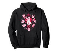 Disney Minnie Mouse Sweet Treats & Cherries Pink Coquette Pullover Hoodie