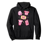 Disney Minnie Mouse Sweet Treats Pink Coquette Collage Pullover Hoodie