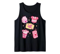 Disney Minnie Mouse Sweet Treats Pink Coquette Collage Tank Top