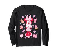 Disney Minnie Mouse Sweet Treats & Pink Hearts Coquette Langarmshirt