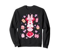 Disney Minnie Mouse Sweet Treats & Pink Hearts Coquette Sweatshirt