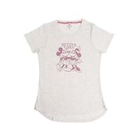 Disney Minnie Mouse T-Shirt für Damen - Better Together Oberteil Frauen Shirt Top Beige (DE/NL/SE/PL, Alphanumerisch, L, Regular, Regular, Beige)