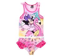 Disney Minnie Mouse Tankini Badeanzug mit Rüschen für Mädchen - Kinder Zweiteiler Schwimmanzug Pink (DE/NL/SE/PL, Numerisch, 92, Regular, Pink)