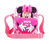 Disney Minnie Mouse Umhängetasche - Minnie Maus Tasche für Kinder mit Schultergurt und Frontfach für Alltag