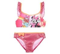 Disney Minnie Mouse und Daisy Bikini für Mädchen, Zweiteiliger Badeanzug mit Hellem Design, Kinderbadeanzug, Größe 8 Jahre | Rosa