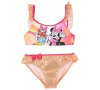 Disney Minnie Mouse und Daisy Bikini für Mädchen, Zweiteiliger Badeanzug mit Hellem Design, Kinderbadeanzug, Größe 3 Jahre | Gelb