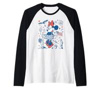 Disney Minnie Mouse USA Americana Collage 4th of July 250th Raglan