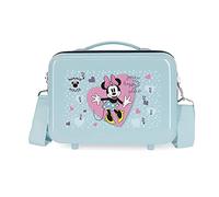 Disney Minnie My happy place Blau Anpassbarer Kulturbeutel 29x21x15 cm Starres ABS 9.14L 0.6 kg